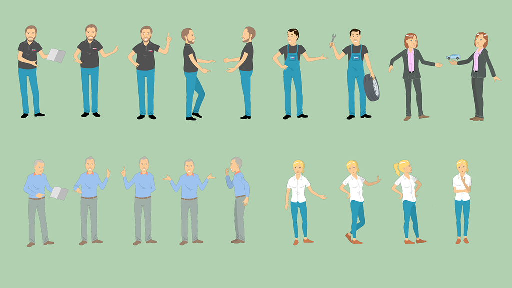 15 Baukasten Figuren